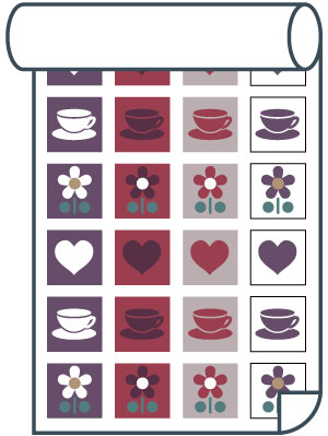 色違い・柄違いプリント